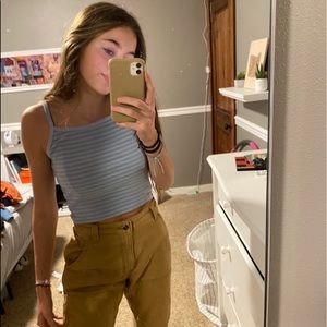 Blue striped tank top brandy